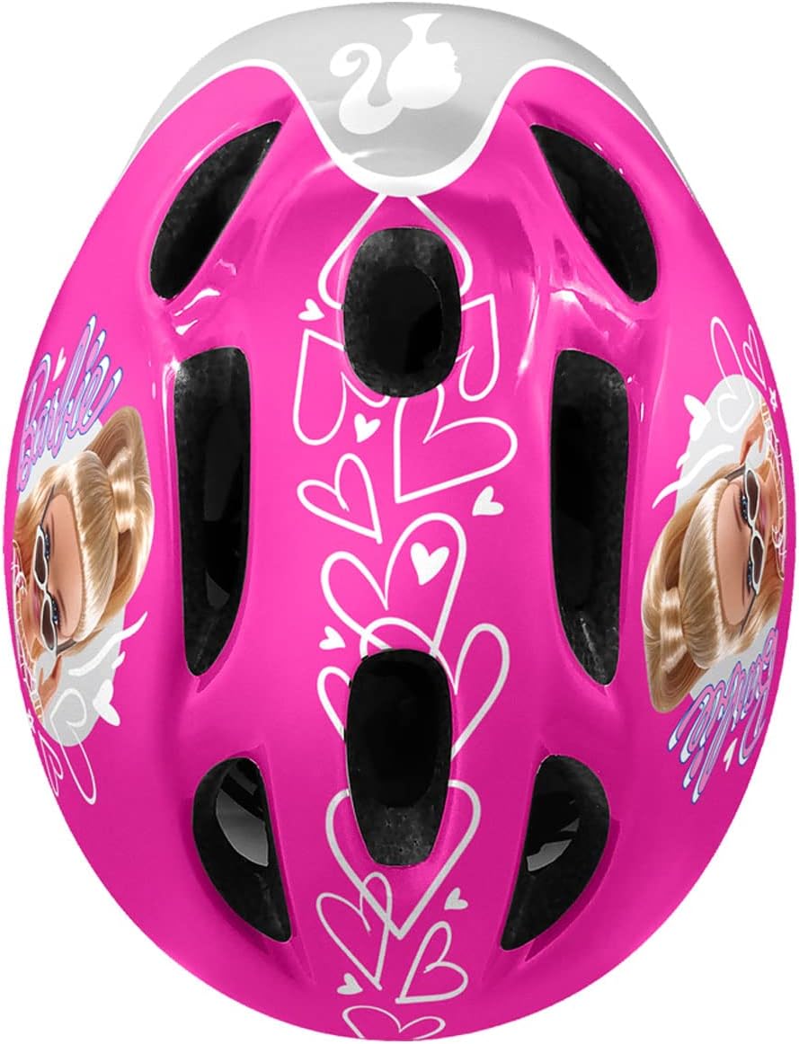 STAMP Girls Helmet + Elbow & Knee Pads Barbie, PINK, S BARBIE PINK, BARBIE PINK