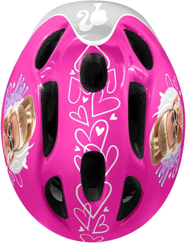 STAMP Girls Helmet + Elbow & Knee Pads Barbie, PINK, S BARBIE PINK, BARBIE PINK