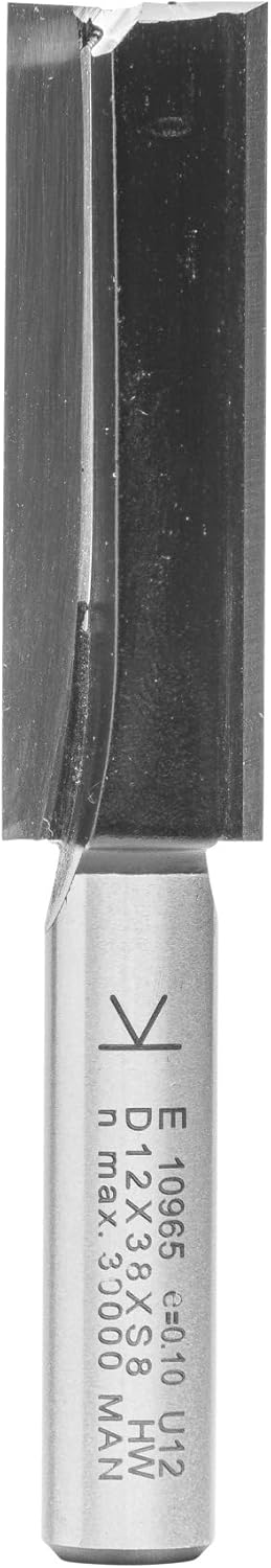 ENT 10965 Nutfräser HW, Schaft (S) 8 mm, Durchmesser (D) 12 mm, NL 38 mm, SL 32 mm, GL 70 mm, mit Ha