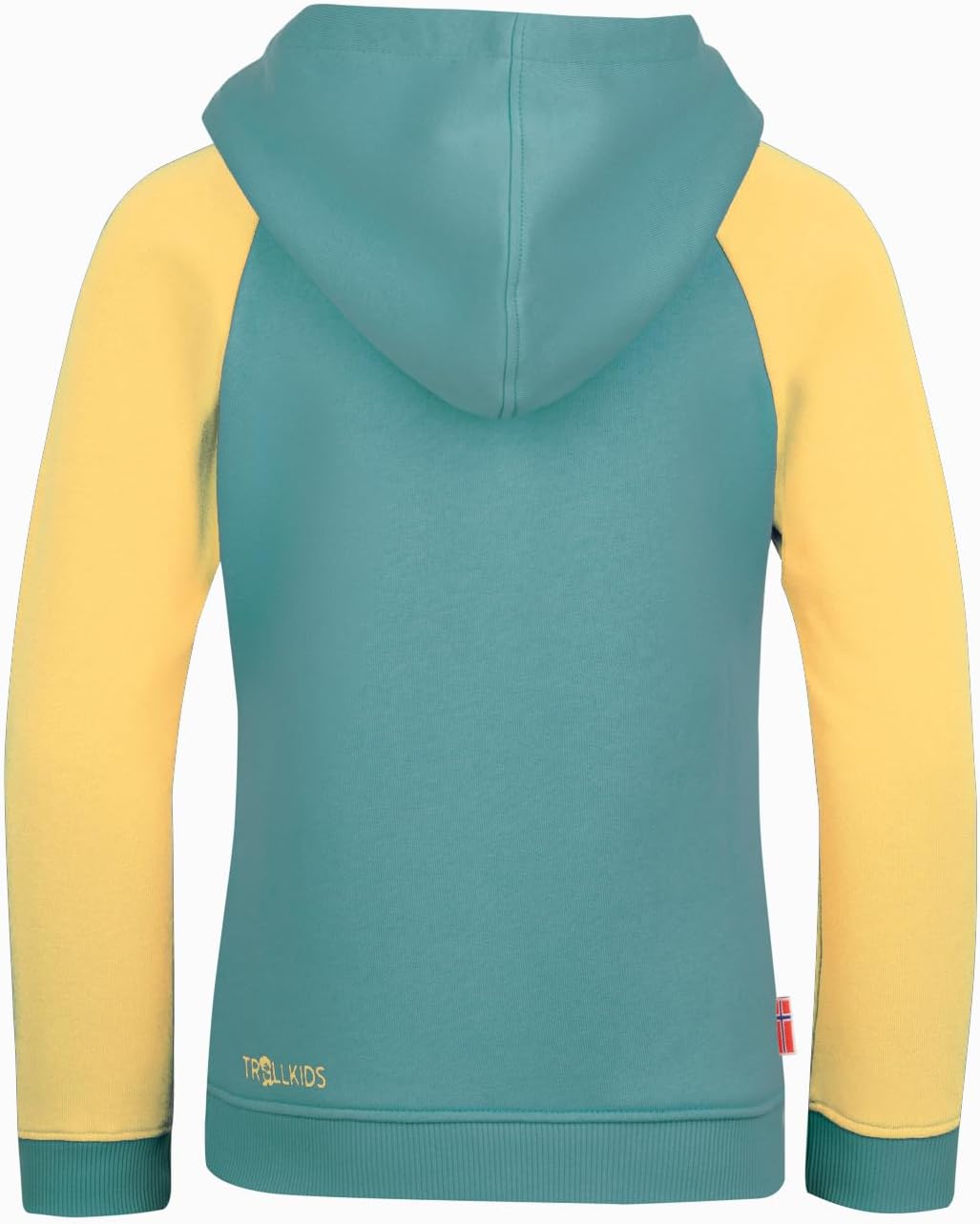 Trollkids Girls Stavanger Sweater 116 Glacier Green/Lemonade, 116 Glacier Green/Lemonade