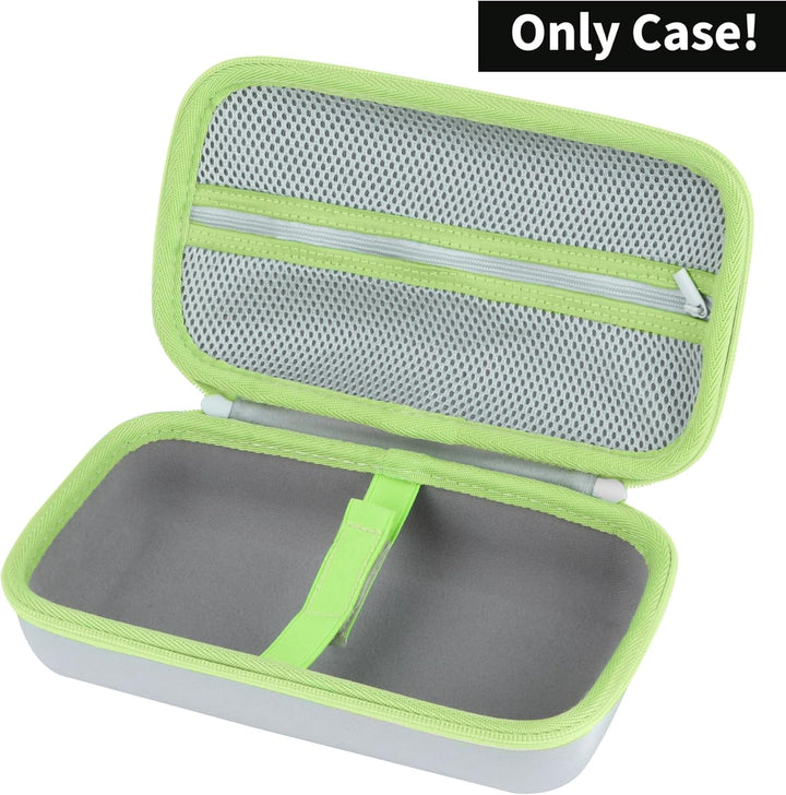 Hart Schutz Hülle Etui Tasche für Brother P-Touch PTH110 Monochrom Beschriftungsgerät (Grau + Hellgr