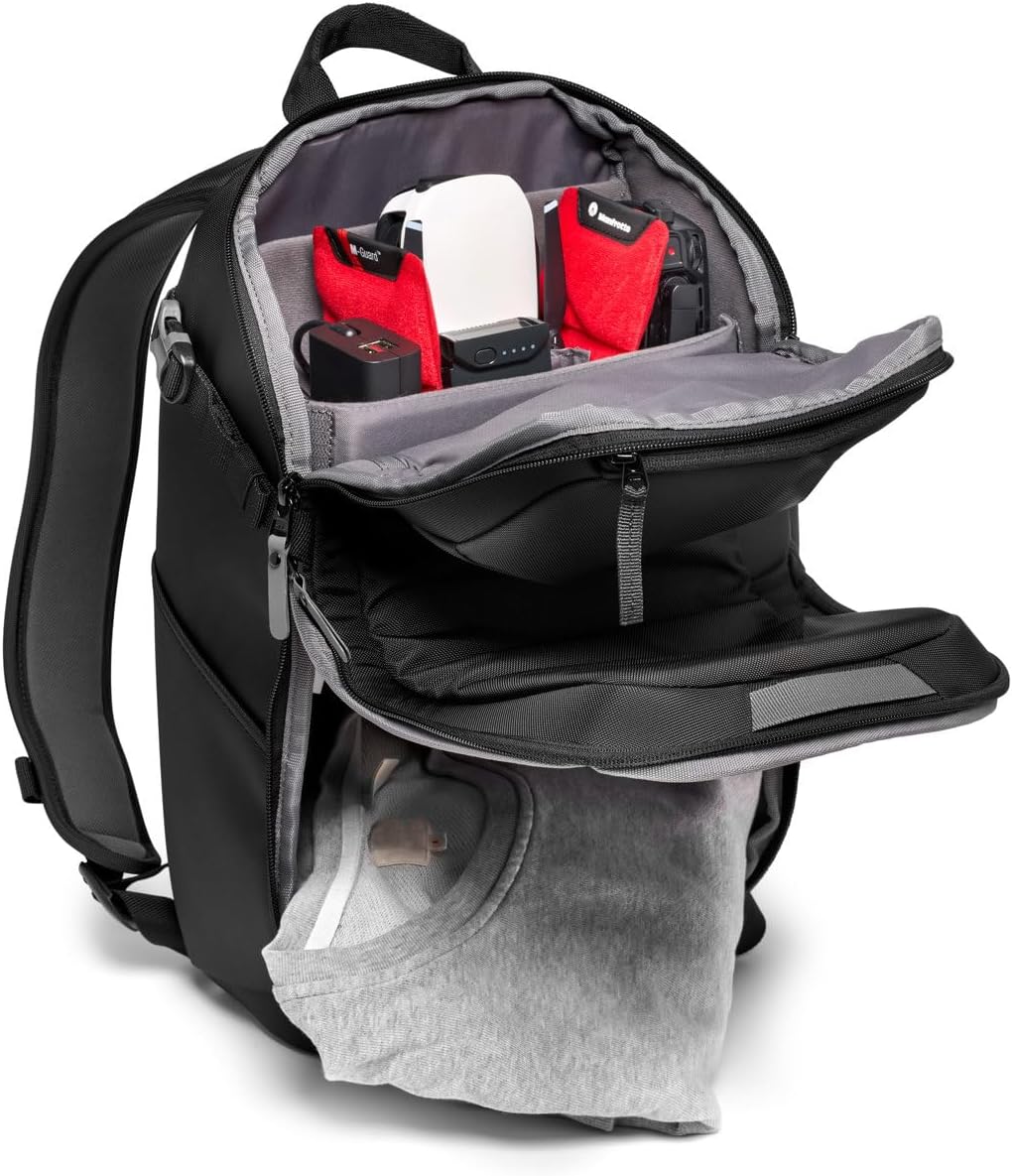 Manfrotto Advanced III Compact Backpack for DSLR/CSC/Drone, 15" Laptop Compartment, Black Compact II