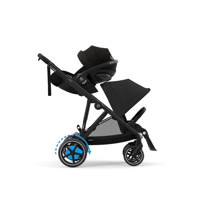 CYBEX Gold Kinderwagen e-GAZELLE S, Ab Geburt bis ca. 4 Jahre, Max. 22 kg (Single-Modus) / 2x 22 kg