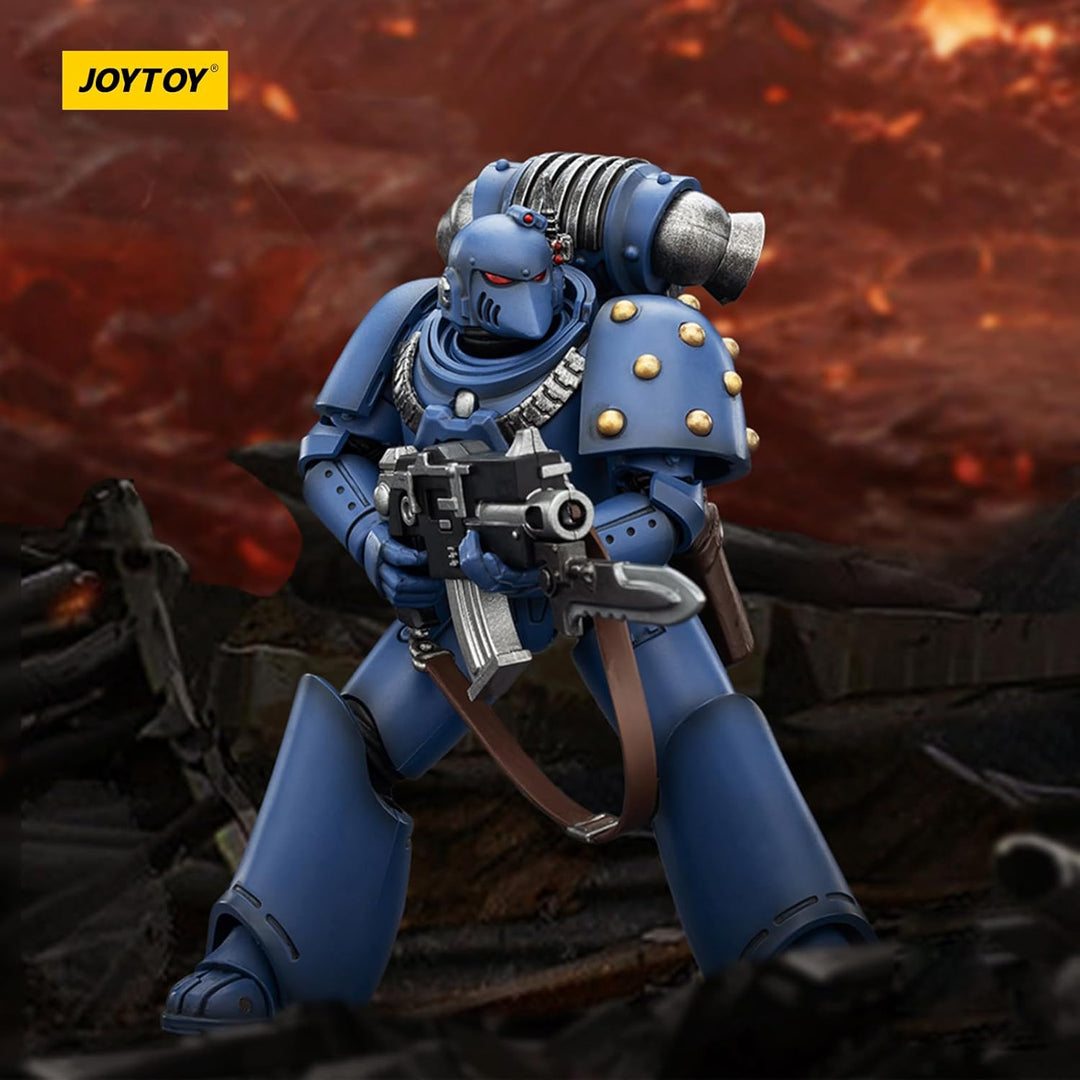 JOYTOY Warhammer 40K Horus Heresy, Ultramarines MKVI Tactical Legionary 1/18 Action Figur，Sammeln Un