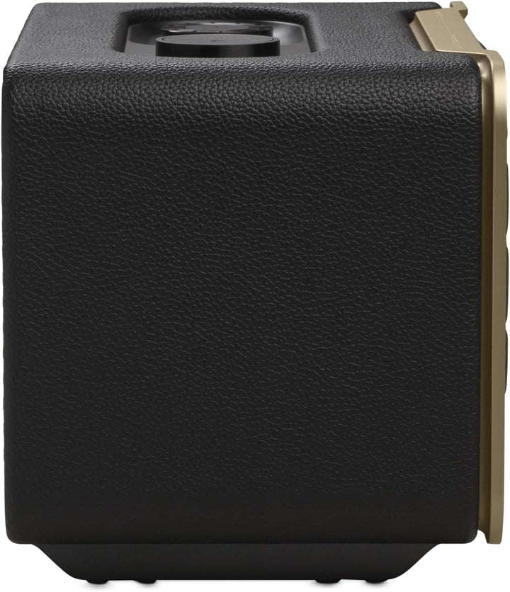 JBL Authentics 200 Smart Home Lautsprecher – 70er Jahre Retro-Design Bluetooth Box – Mit Quadrex Gri