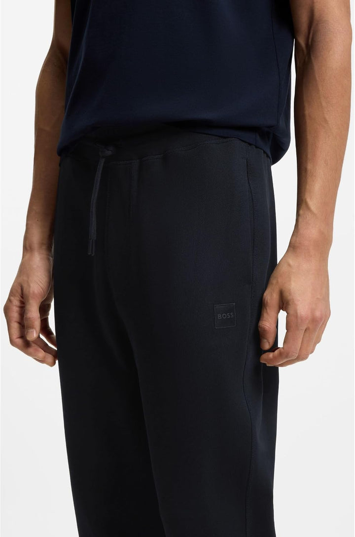 BOSS Herren Sestart Jogginghose aus Baumwoll-Terry mit Logo-Aufnäher 4XL Dark Blue404, 4XL Dark Blue