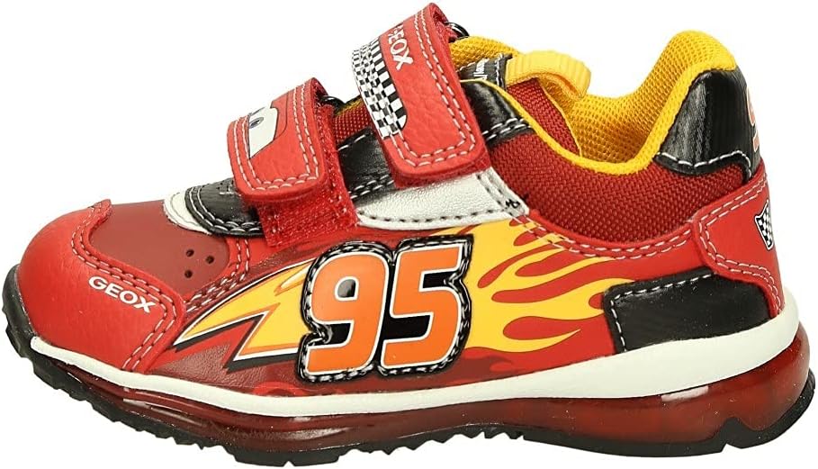 Geox Jungen B Todo Boy B Sneaker 20 EU Red Black, 20 EU Red Black