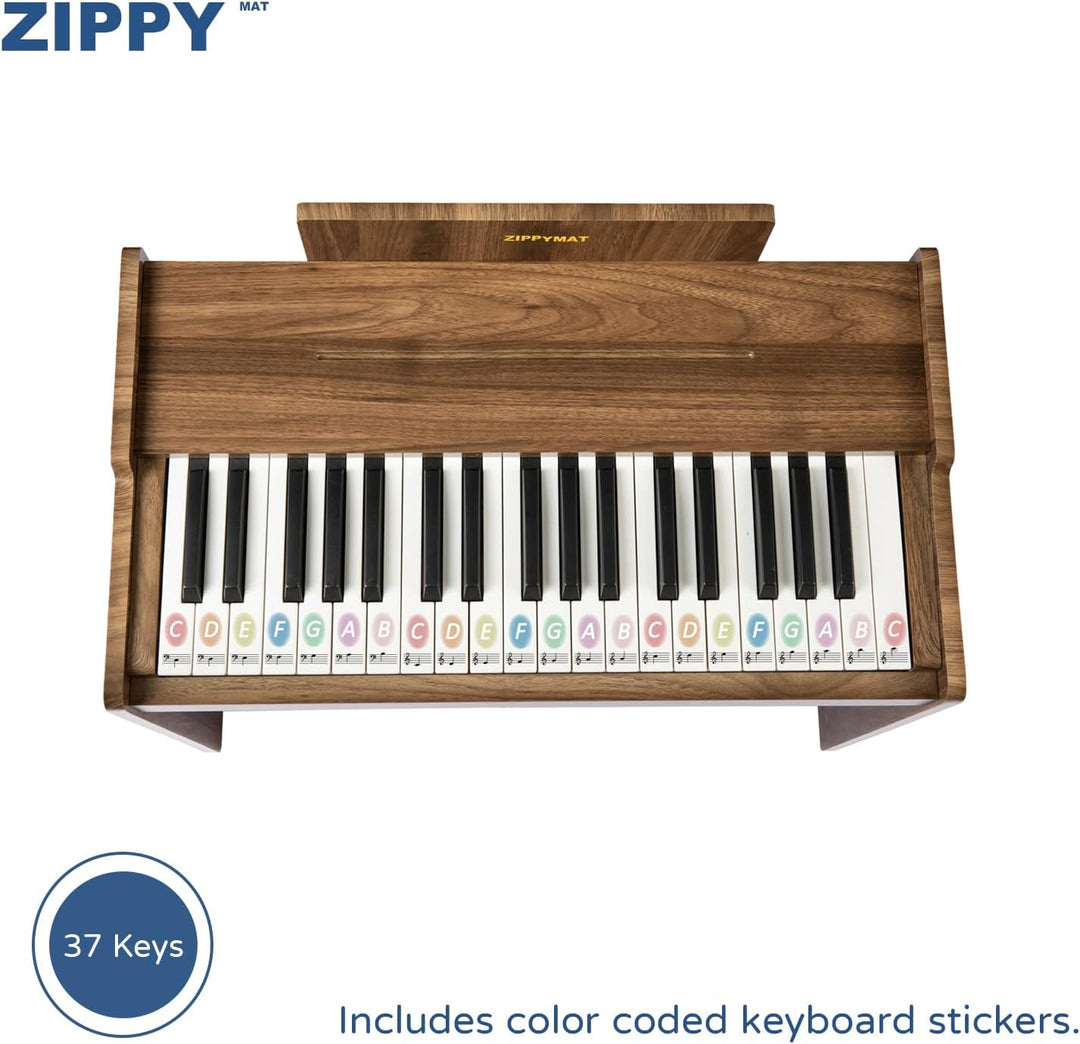ZIPPY MAT Kinder Klavier Tastatur, 37 Tasten Digitalpiano für Kinder, Musik Lerninstrument Spielzeug