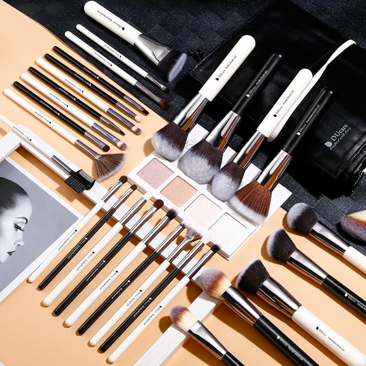 DUcare Professional Make up Pinsel 31 Stücke Panda Make up Pinsel Set Premium Synthetic Kabuki Found