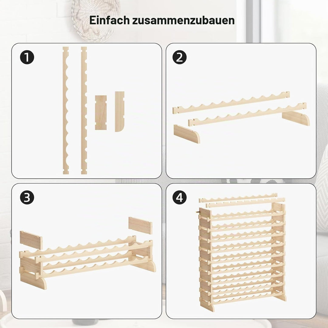 Weinregale Flaschenregal Schränke,Wein Holzregal Weinhalter Weinständer Flaschenständer für Küche,Es