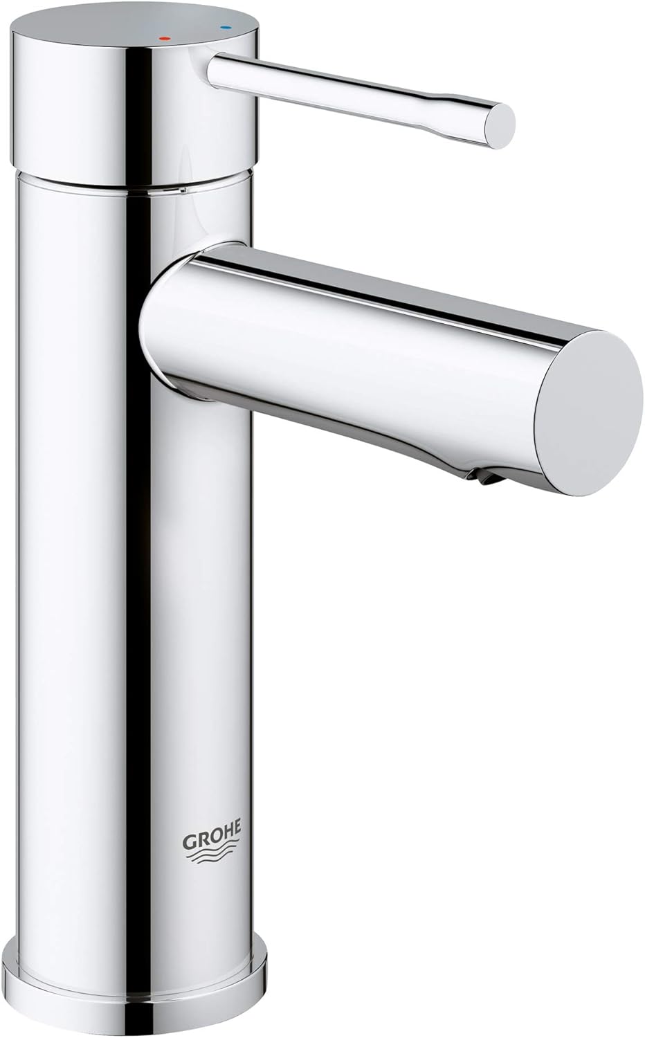 GROHE Essence - Einhand-Waschtischarmatur (wassersparend, mit Temperaturbegrenzer, S-Size), chrom, 3