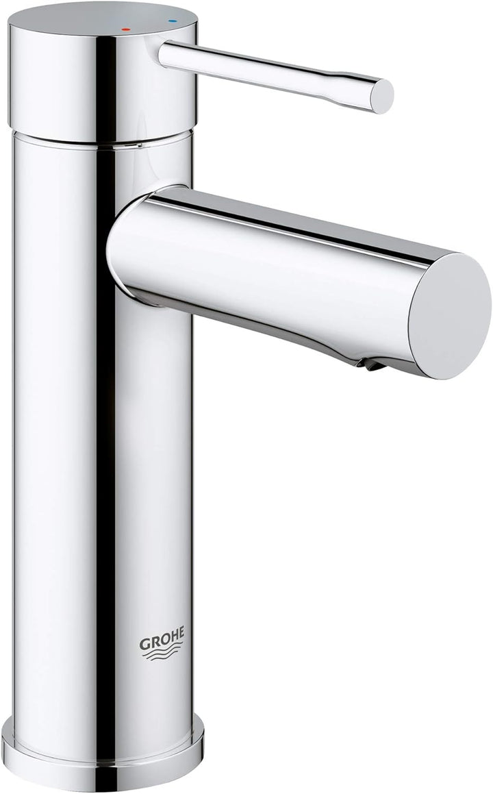 GROHE Essence - Einhand-Waschtischarmatur (wassersparend, mit Temperaturbegrenzer, S-Size), chrom, 3