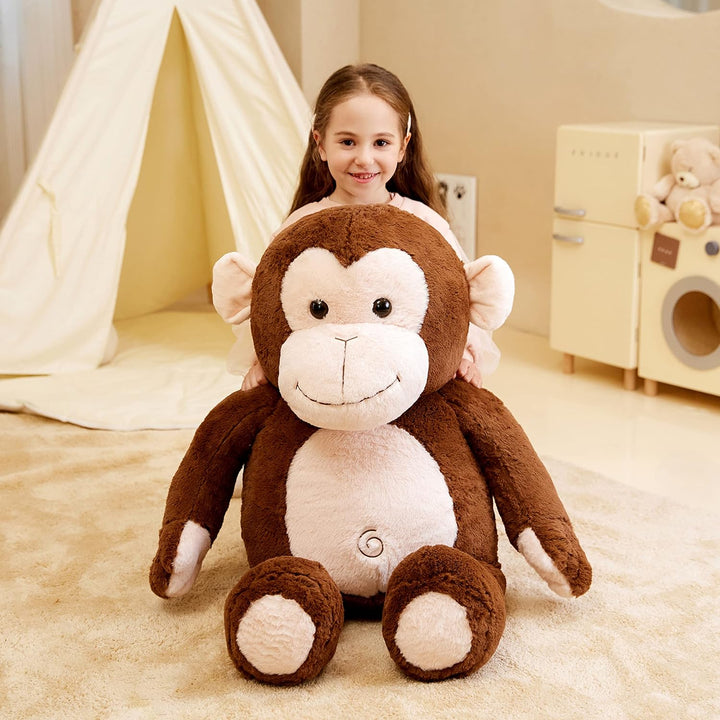 IKASA Gross AFFE Kuscheltier Riesen Stofftier,78cm Gross Plüschtier Riesige Plüsch Spielzeug Jumbo P