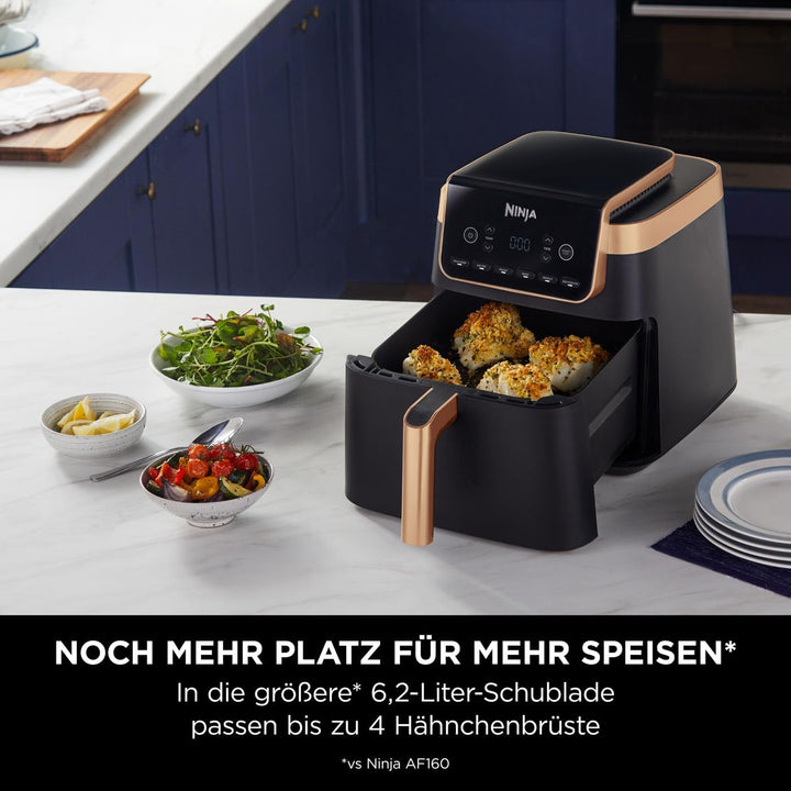 Ninja Heissluftfritteuse MAX PRO, 6,2 L, ölfrei, grosse Schublade, Rösten, Backen, Air Fry, Antihaft