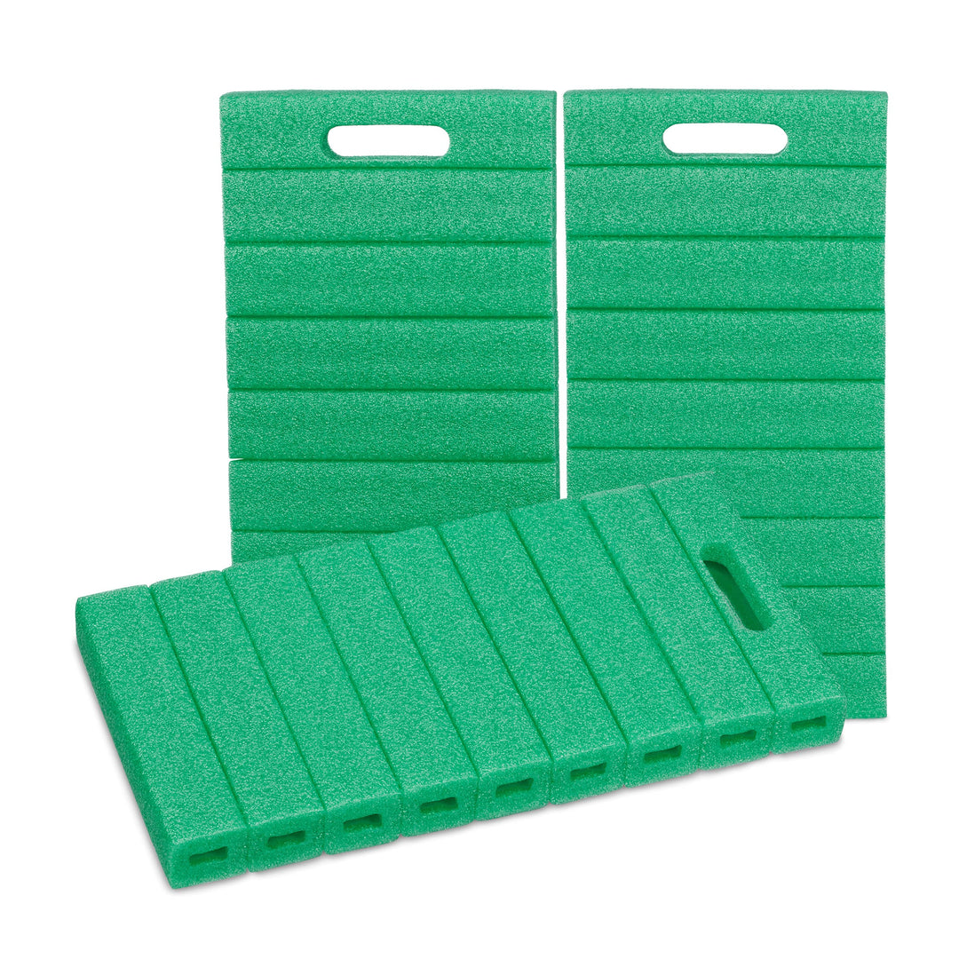 Relaxdays Kniekissen 3er Set, Gartenarbeit & Werkstatt, schonende Kniepolster, HBT: 4 x 39,5 x 20 cm