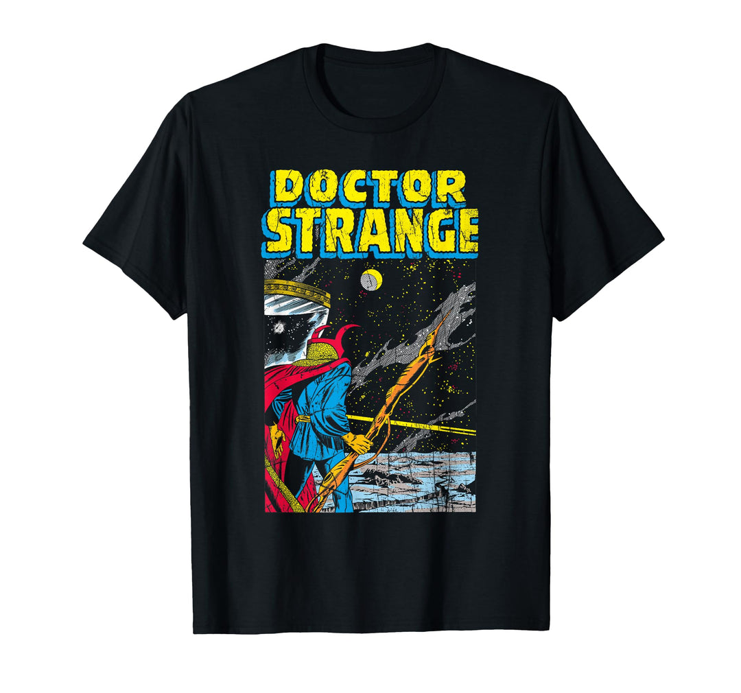 Mens Doctor Strange Galaxy Graphic T-Shirt XL Navy