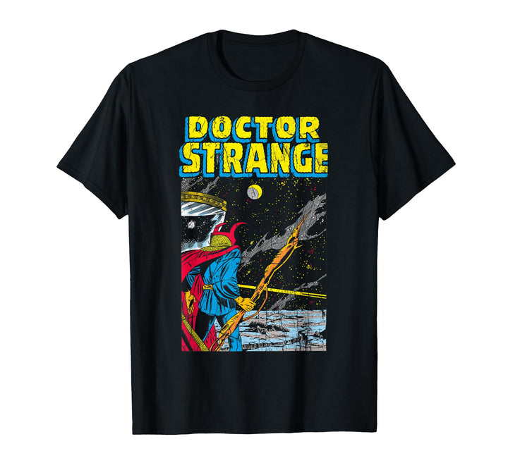 Mens Doctor Strange Galaxy Graphic T-Shirt XL Navy