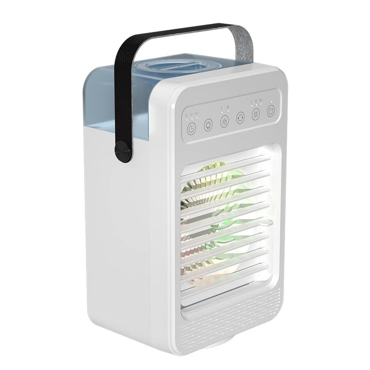 HoldOneLight tragbare Klimaanlage, Verdunstungskühler, 4 Geschwindigkeitsstufen, 600 ml Wassertank,