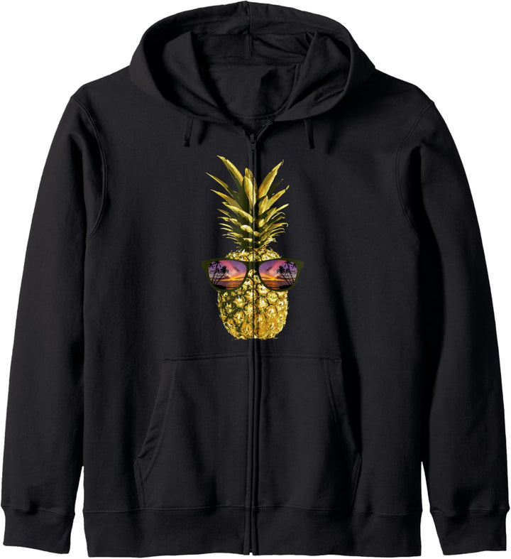 Ananas – Sonnenbrille, lustiges Sommer-Strand-Geschenk Kapuzenjacke