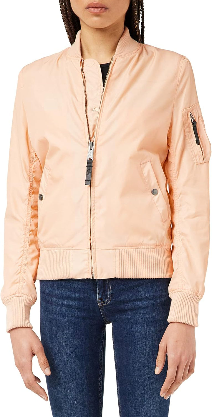 Alpha Industries Damen Bomberjacke XS Apricot, XS Apricot