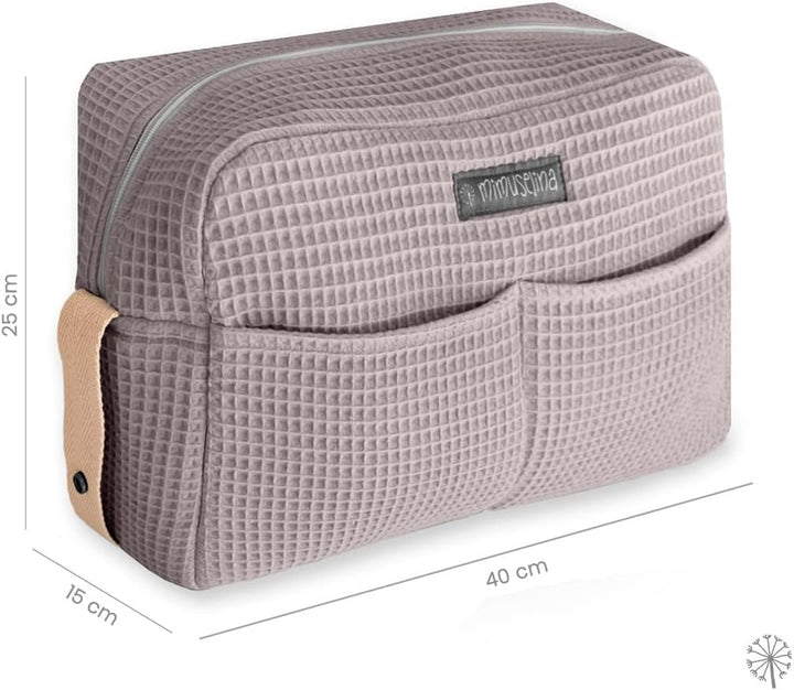 MIMUSELINA Kinderwagen Organizer mit grossem Fassungsvermögen Kinderwagentasche mit + 7 Fächern - Wi