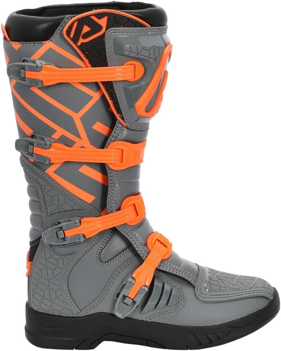 Acerbis - X-Team-Stiefel, STIVALI für Herren 42 EU Grau Orange, 42 EU Grau Orange