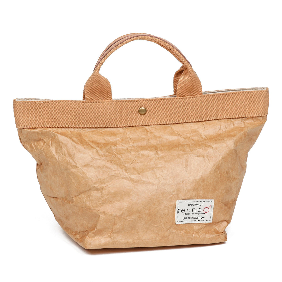 Fenner-Fashion Paper Bag Damenhandtasche Henkeltasche Handtasche weiss Madrid Beige, Beige