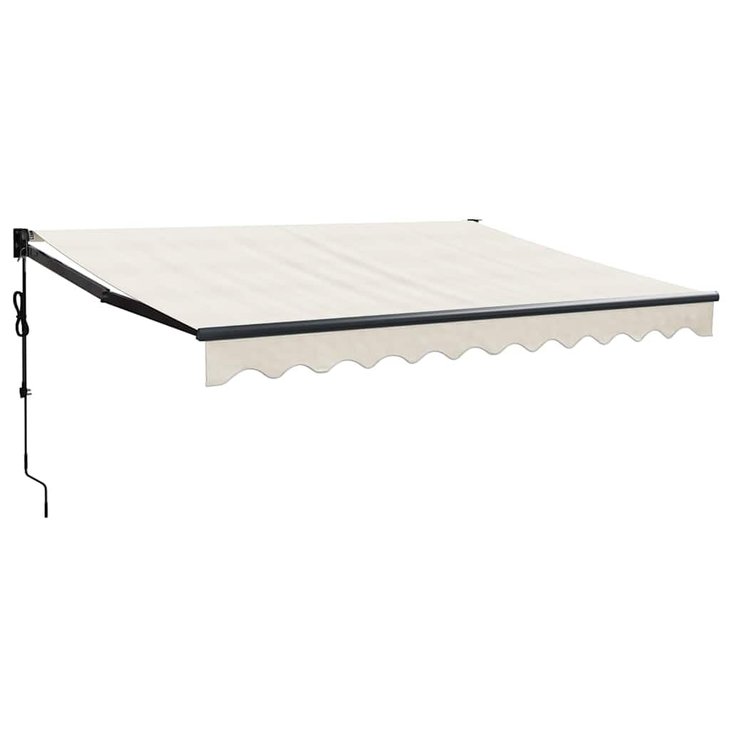 vidaXL Elektrische Markise mit Kurbel Creme 3x2,5 m Creme B250 x H300 cm, Creme B250 x H300 cm
