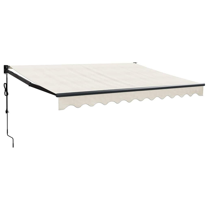 vidaXL Elektrische Markise mit Kurbel Creme 3x2,5 m Creme B250 x H300 cm, Creme B250 x H300 cm
