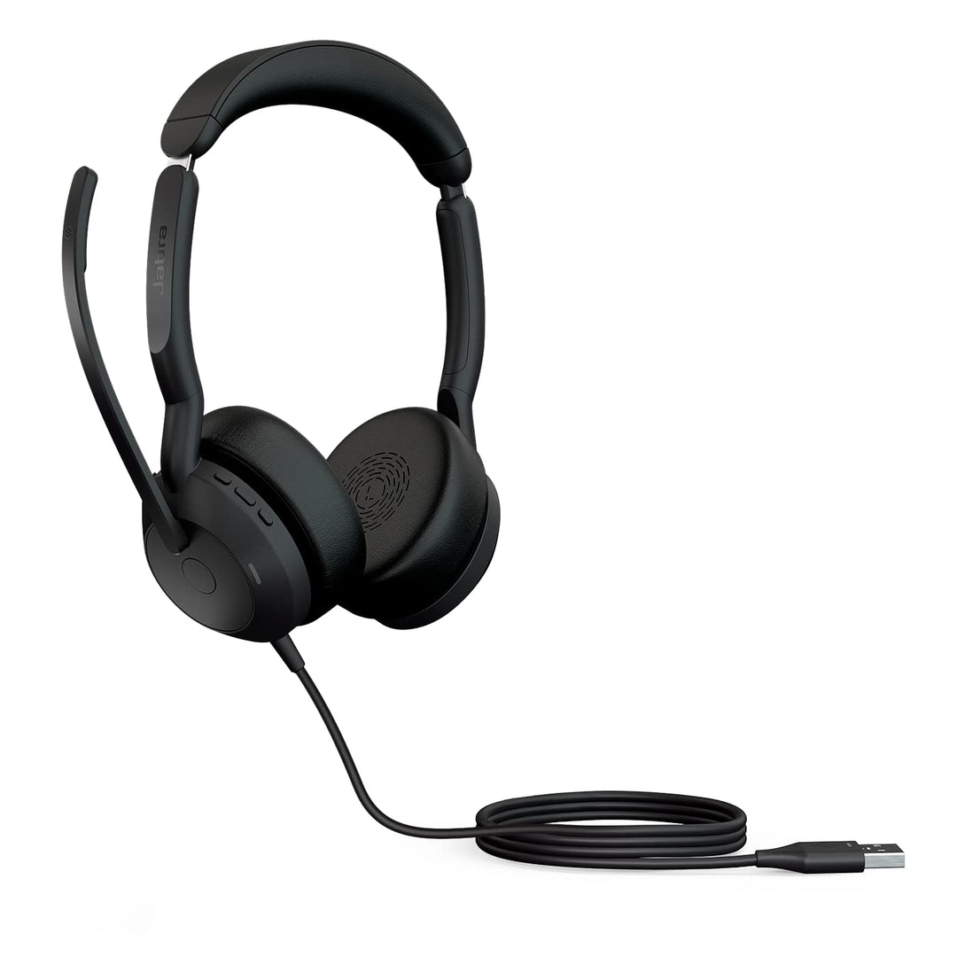Jabra Evolve2 50 - Kabelgebundenes Stereo-Headset Air Comfort - Mikrofone mit aktiver Geräuschunterd