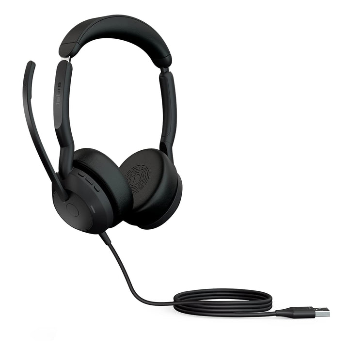 Jabra Evolve2 50 - Kabelgebundenes Stereo-Headset Air Comfort - Mikrofone mit aktiver Geräuschunterd