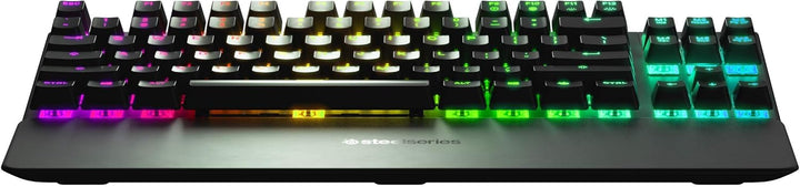 SteelSeries Apex 7 TKL - Mechanische Gaming-Tastatur - Kompakt (TKL) - OLED Smart Display - Blau Sch