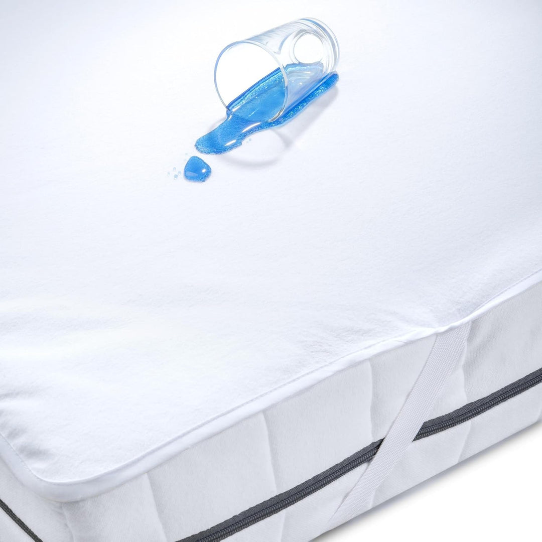 aqua-textil Protection Matratzenschoner 90 x 200 cm Baumwolle Matratzenauflage wasserdicht Molton Un