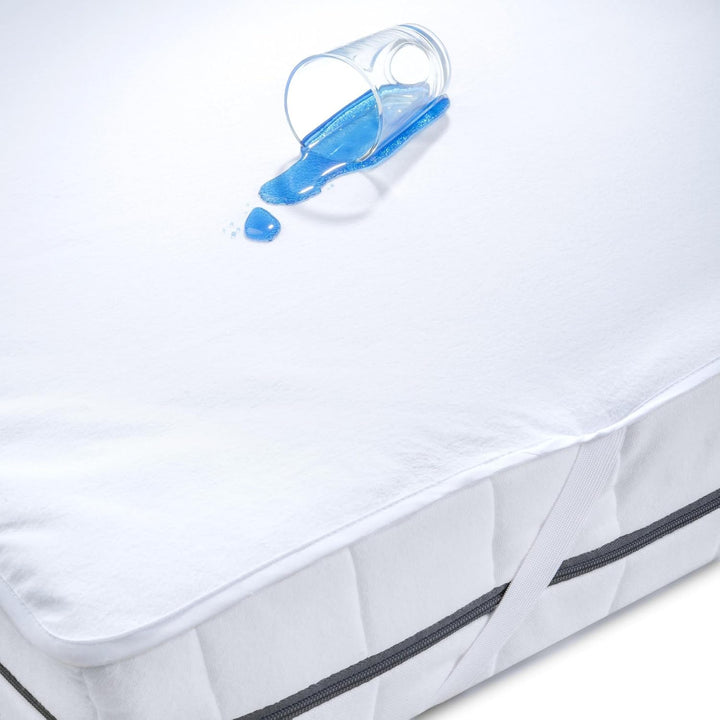 aqua-textil Protection Matratzenschoner 90 x 200 cm Baumwolle Matratzenauflage wasserdicht Molton Un