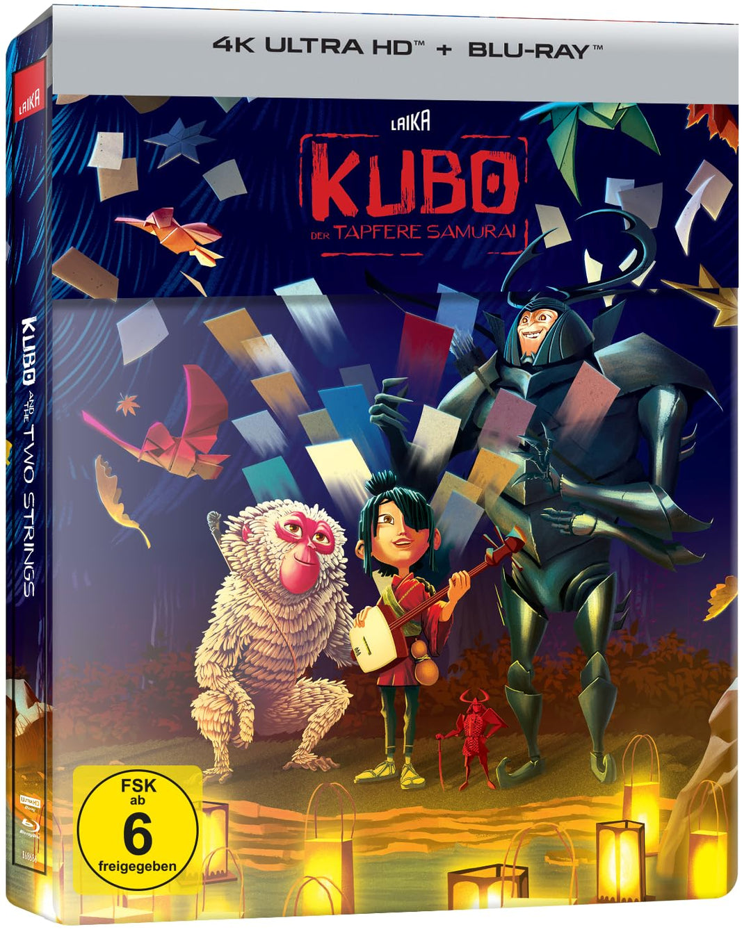 Kubo – Der tapfere Samurai (Steelbook, 4K-UHD+Blu-ray), 4K