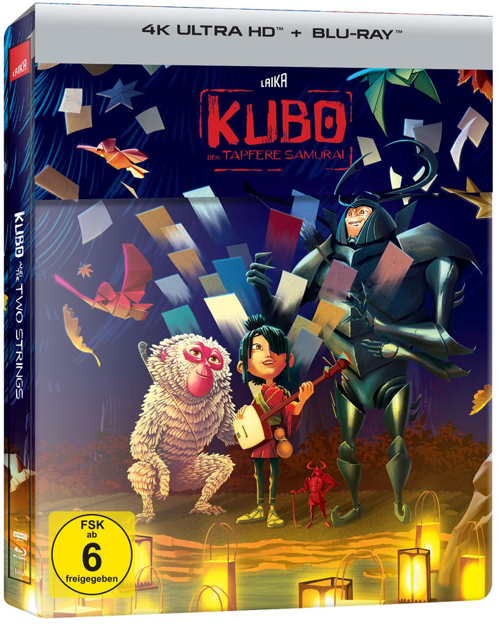 Kubo – Der tapfere Samurai (Steelbook, 4K-UHD+Blu-ray), 4K