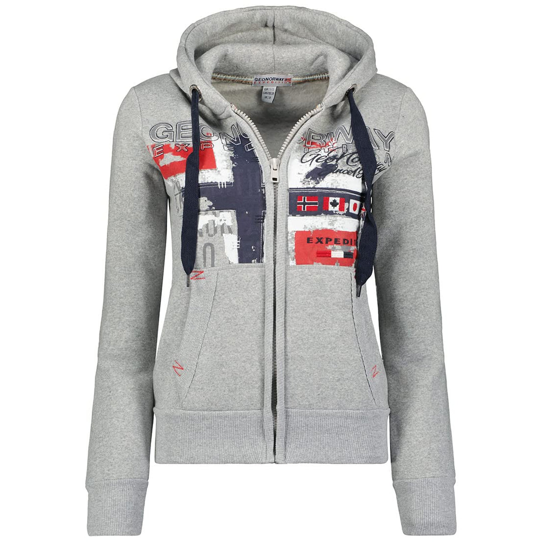 Geographical Norway Getchup Lady - Frauen Sweatshirt Kapuze Taschen Känguru - Sweatshirt Frauen Pull