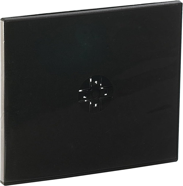 PEARL Hüllen: Doppel CD Slim Soft Boxen im 50er-Set, 7 mm, schwarz (DVD Hülle, Hülle für Doppel-CD,