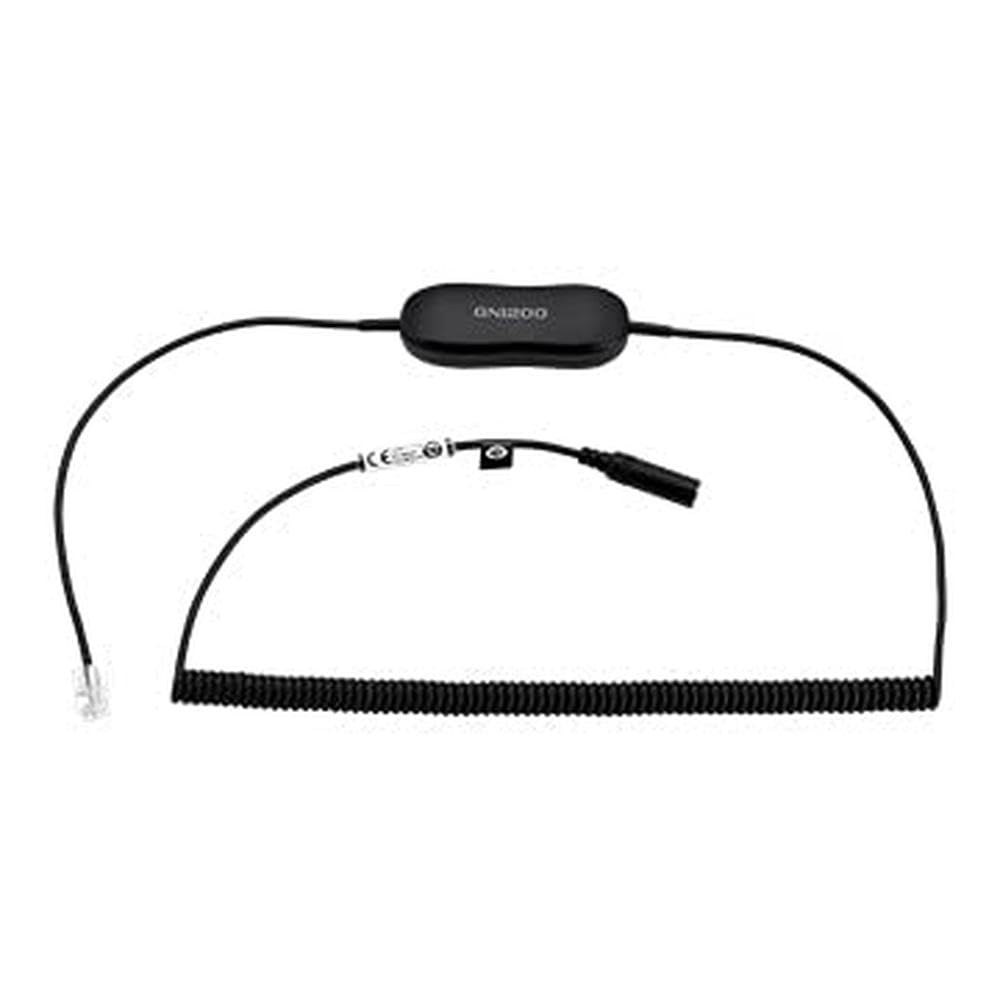 Jabra Evolve 30/40/80 Smart-Converter-Kabel 3,5mm-Klinkenstecker auf RJ9 für Festnetztelefone