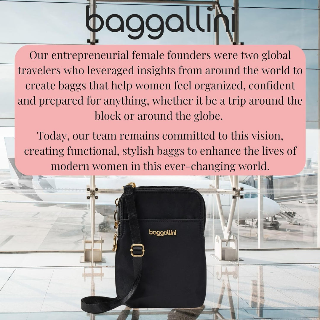 Baggallini Mini Einheitsgrösse Schwarze und Goldfarbene Hardware, Einheitsgrösse Schwarze und Goldfa