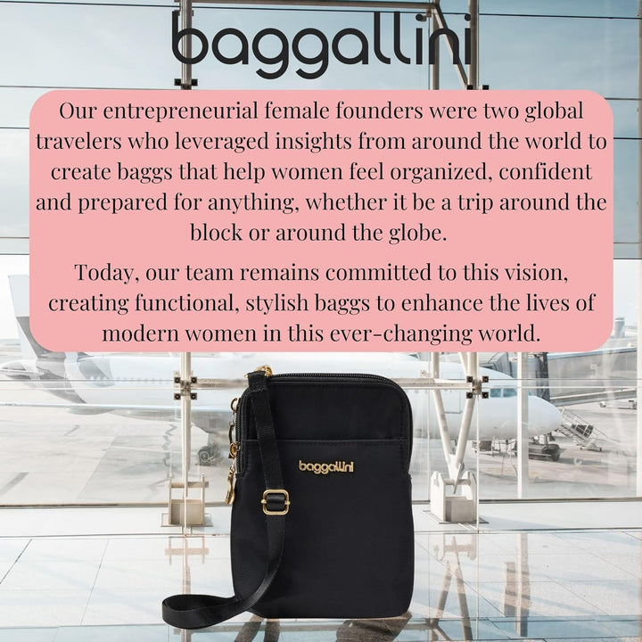 Baggallini Mini Einheitsgrösse Schwarze und Goldfarbene Hardware, Einheitsgrösse Schwarze und Goldfa