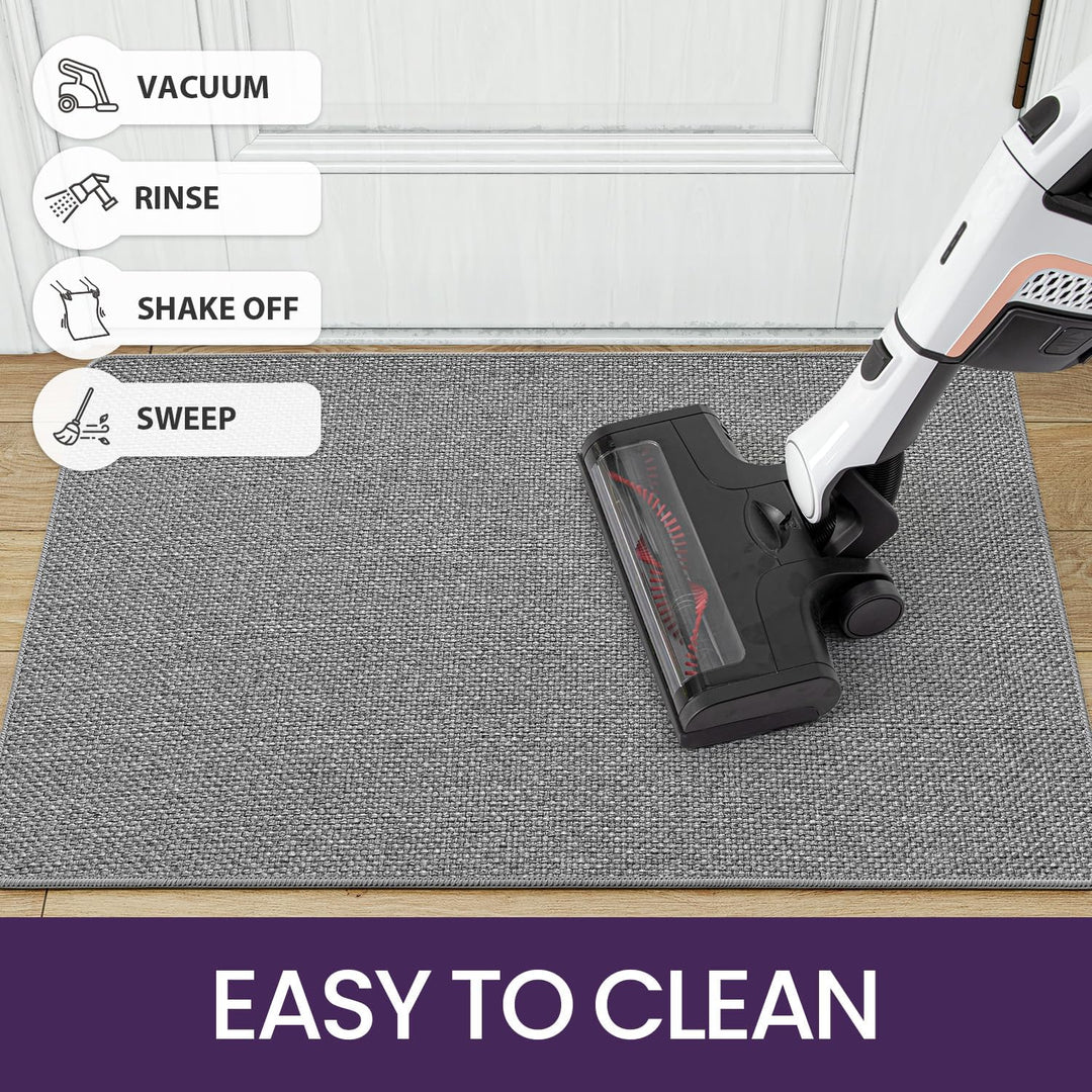 DEXI Fussmatte Innen 60 x 90cm, rutschfest Schmutzfangmatte, waschbar Fussmatte, Dünne Eingangstürma