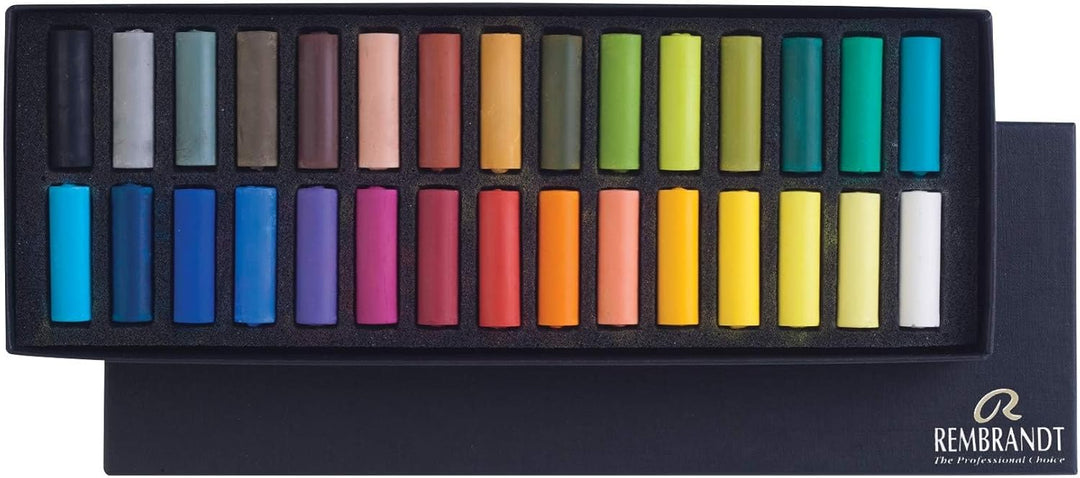 Rembrandt Professionelles Weiche Pastelle Set Allgemeine Farbauswahl | 30 halbe Pastelle