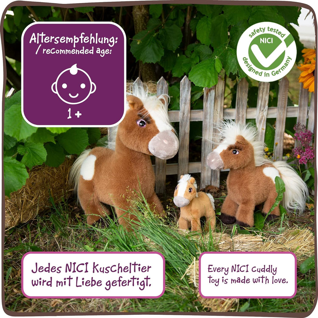 NICI Kuscheltier Pony Loretta 25 cm stehend I Plüschtier für Jungen, Mädchen & Babys I Flauschiges S