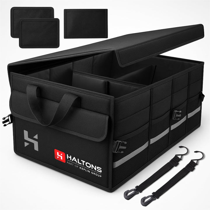 Faltbarer Kofferraum-Organizer Gross, strapazierfähiges 600D Oxford & 210D Polyester, tragbare Koffe
