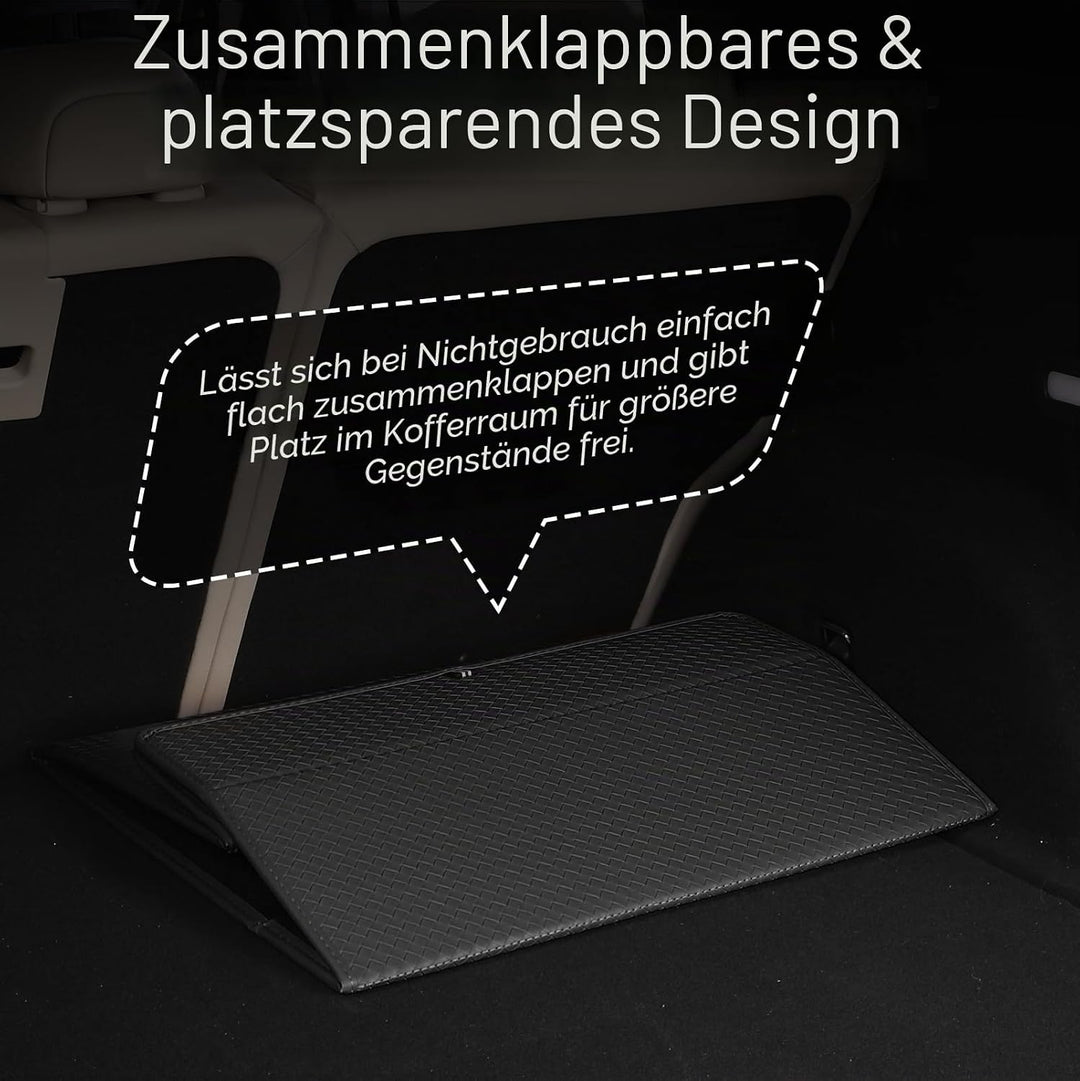 JAOGAUS Auto Kofferraum Organizer, Kofferraumtasche Faltbar, Grosser Kofferraum Aufbewahrungsbox mit