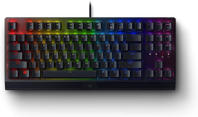 Razer BlackWidow V3 (Yellow Switch) - Gaming Tastatur mit mechanischen Schaltern (Taktil & klickend,