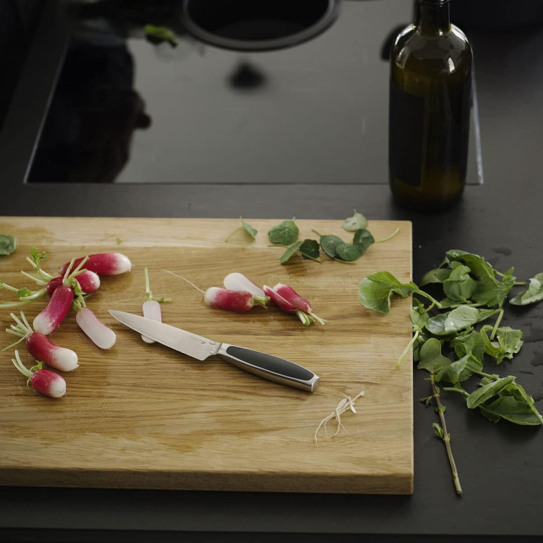 Fiskars Tomatenmesser, Gesamtlänge: 22 cm, Qualitätsstahl/Kunststoff, Schwarz, Royal, 1016462 11 cm