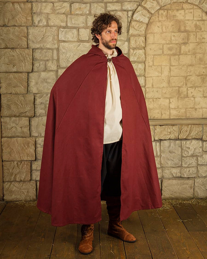 MYTHOLON Gora Umhang mit Kapuze, Kostüm aus Canvas, Mittelalter LARP, Verkleidung Damen Herren, Bord