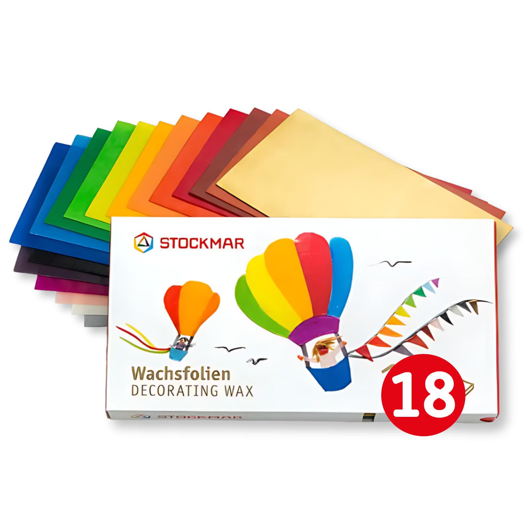 Stockmar Wachsfolien 20 x 10 cm - 18 Farben sortiert